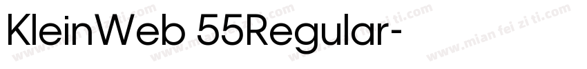 KleinWeb 55Regular字体转换